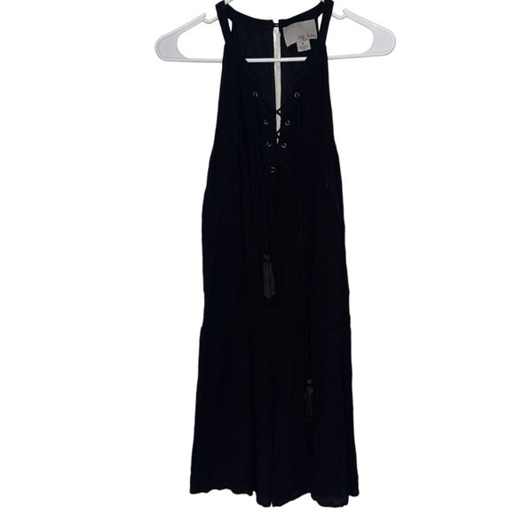 ANTHROPOLOGIE Chloe Oliver Amoret Black Sleeveless Romper Size Medium - Picture 6 of 9